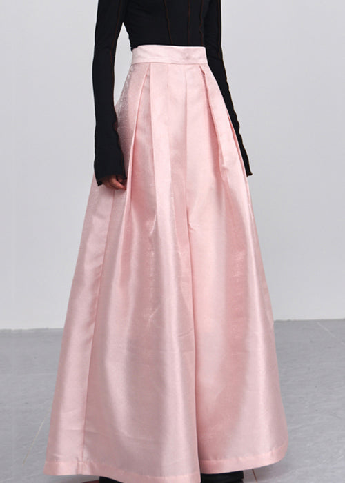 Simple Grey High Waist Cotton Wide Leg Pants Spring
