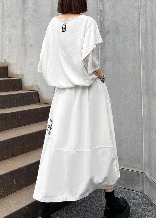 New Style Summer T-shirt Top and Skirt Two Piece Set