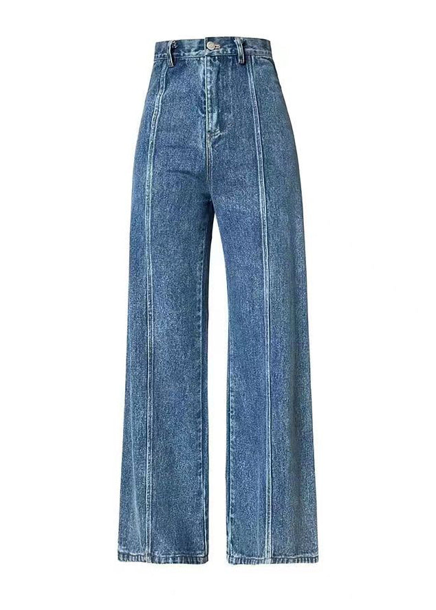 American High Waisted Slim Fit Denim Micro Flared Straight Leg for Spring