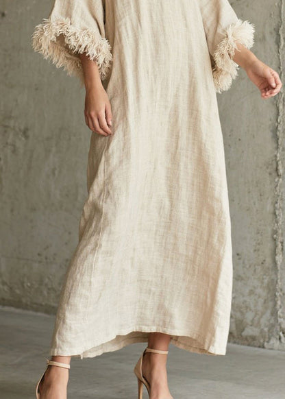 White V Neck Patchwork Faux Fur Vacation Dresses Fall