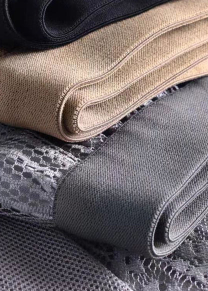 Grey Wear on Both Sides Lace Pleated Skirts Exra Large Hem Spring
