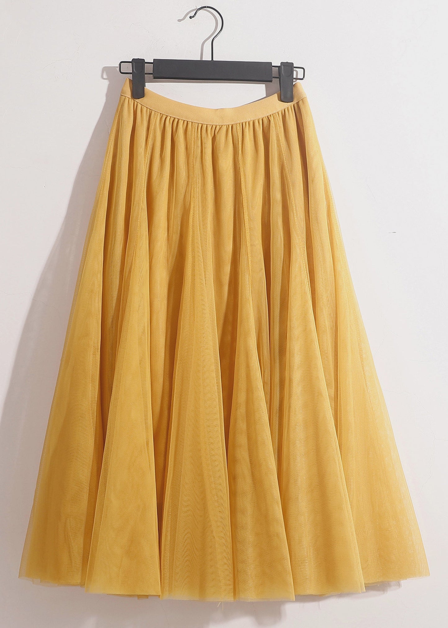 Loose Grey Elastic Waist Tulle Skirts Summer