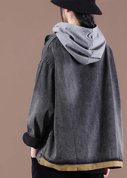 Fitted Gray Pockets Coats
