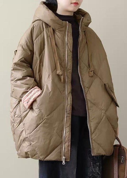 Black Long Puffer Jackets Winter Warm Cotton Blend Coats