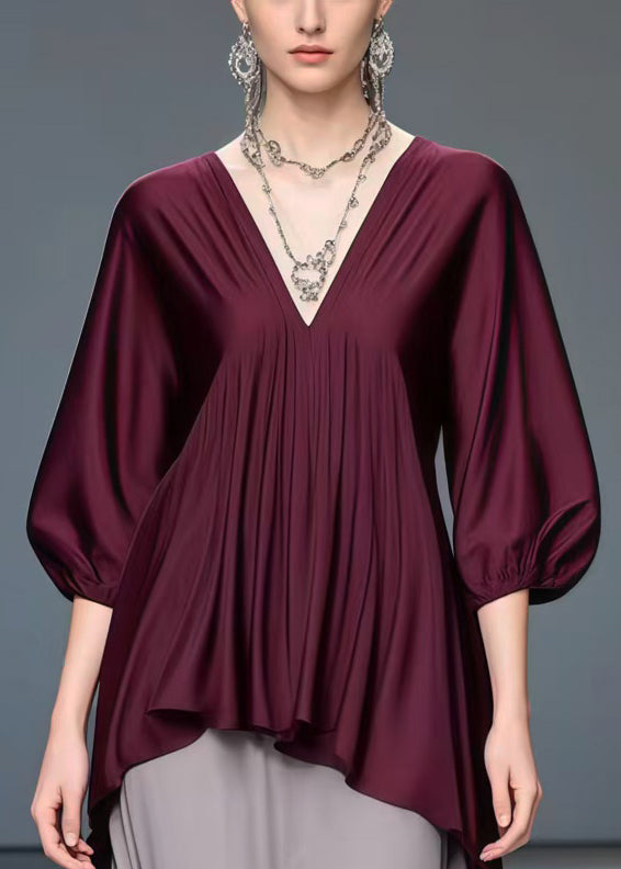 Mulberry Low High Design Silk Shirt Bracelet Sleeve