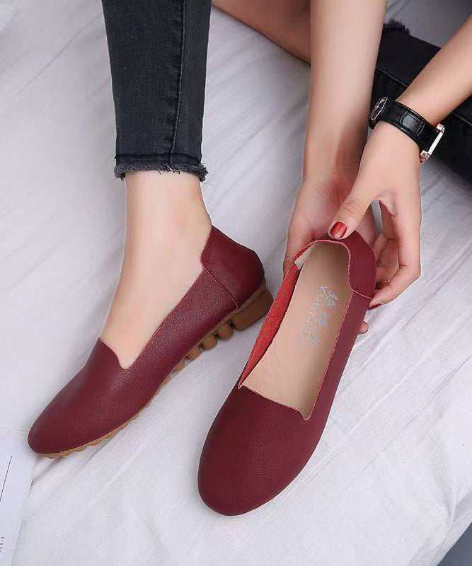 Soft Yellow Faux Leather Flat Shoes for