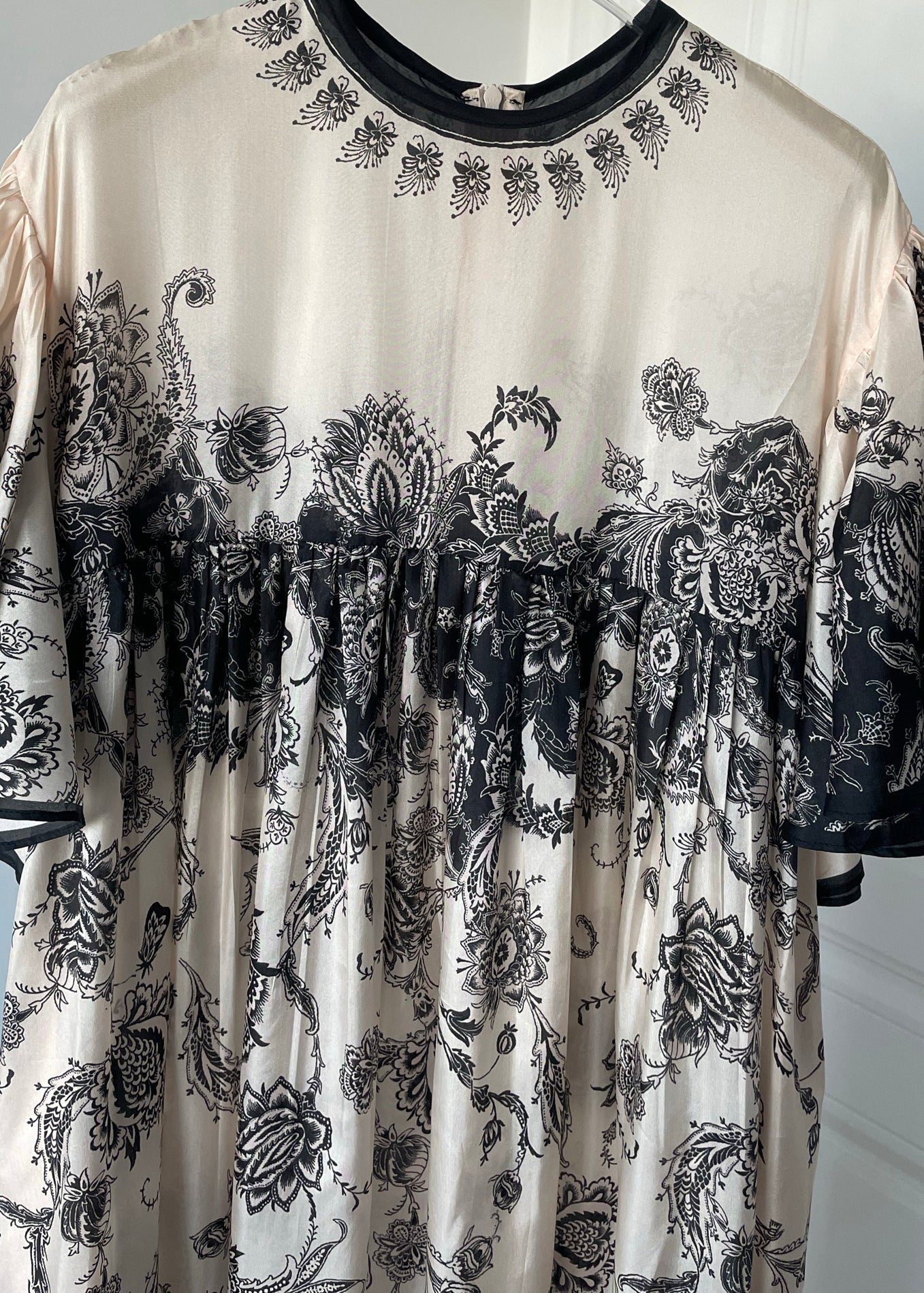 O Neck Print Cotton Long Dresses Summer