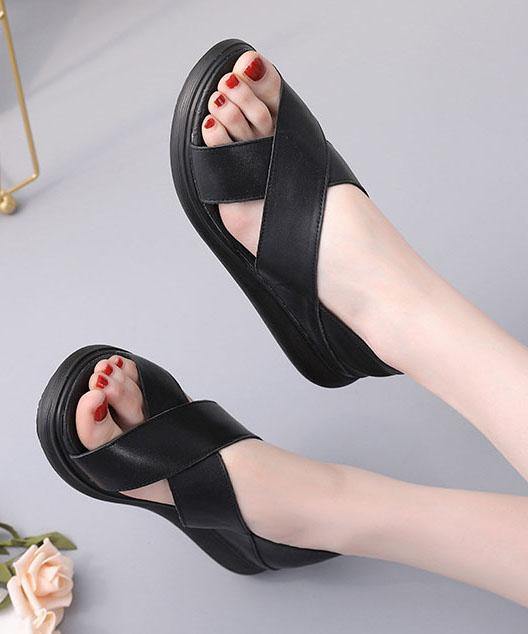 White Genuine Leather Best Sandals for Hiking Sandals