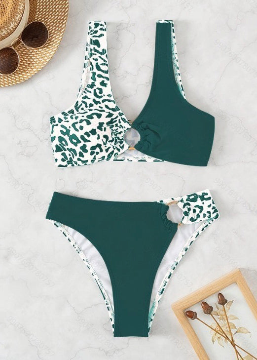 And Blackish Green Vacation Swimwear Set