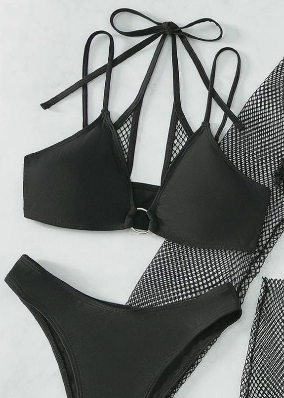 Swimsuit Set Four Piece Set Tulle Lingerie Set