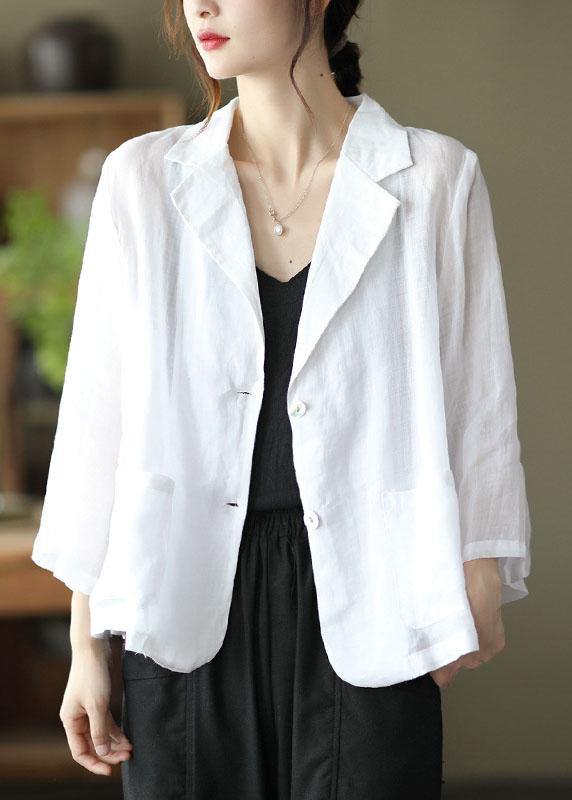 Blue Pockets Patchwork Coats Long Sleeve