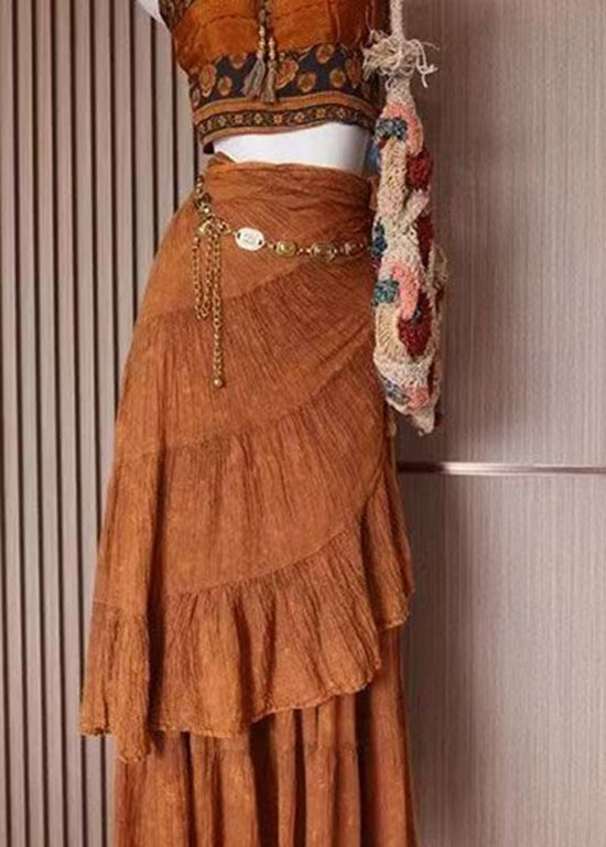 Summer Strap Top and Skirt Two Piece Set