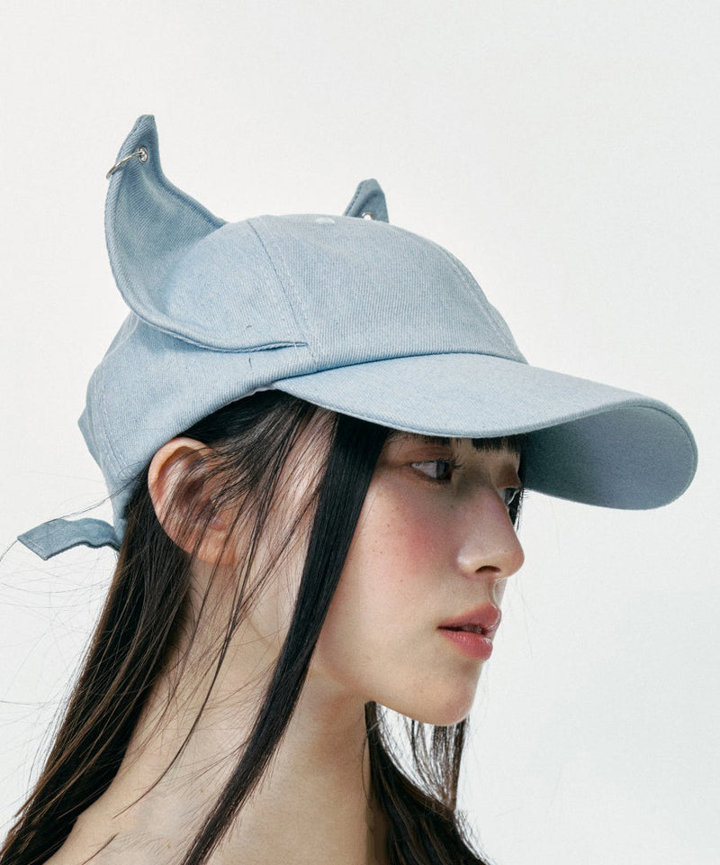 Japanese Style Cat's Ears Denim Baseball Cap Hat