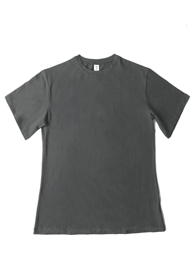 Green O-neck Color Cotton Tank Tops Short Sleeve