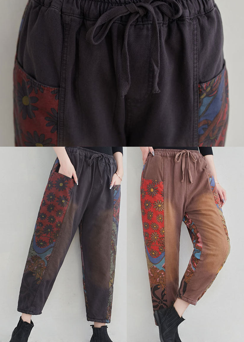 Italian Brick Red Pockets Pants Spring