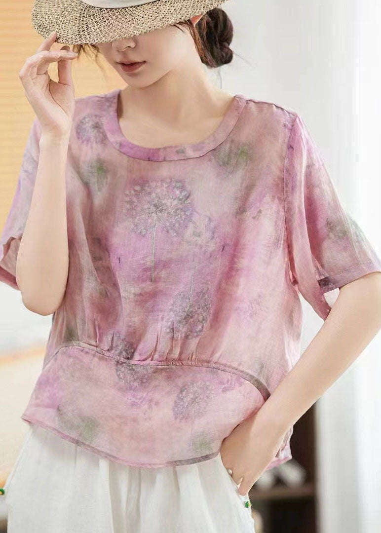 Oversized Patchwork Linen Shirts Summer