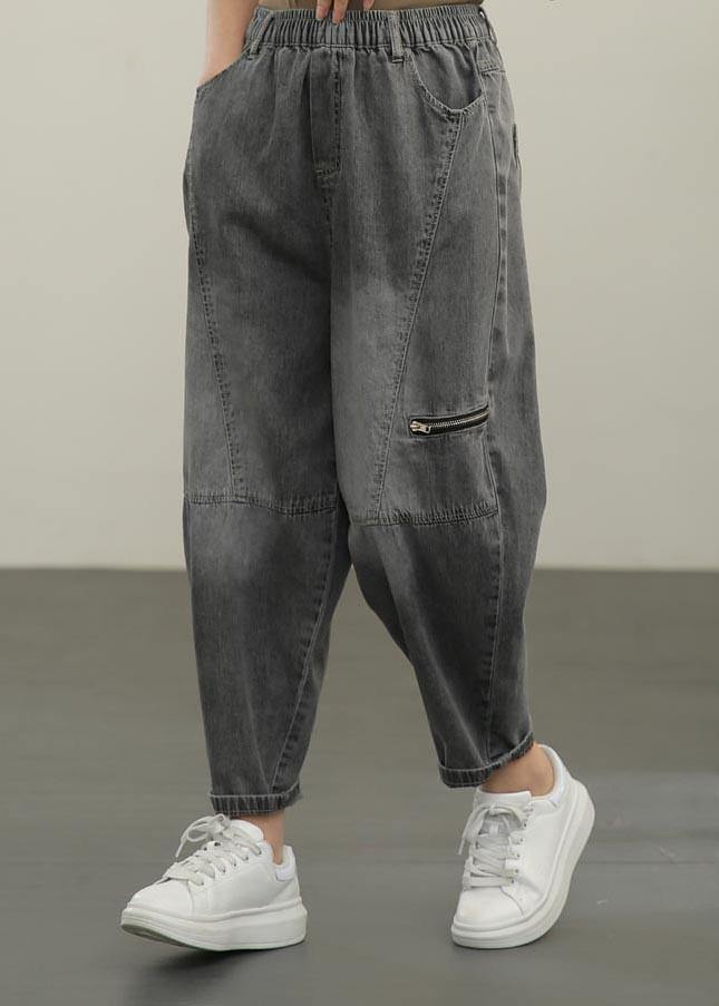 Diy Black Pockets Harem Summer Pants