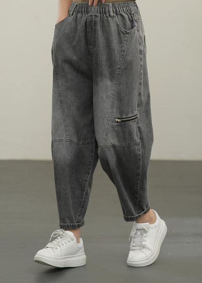 Diy Black Pockets Harem Summer Pants