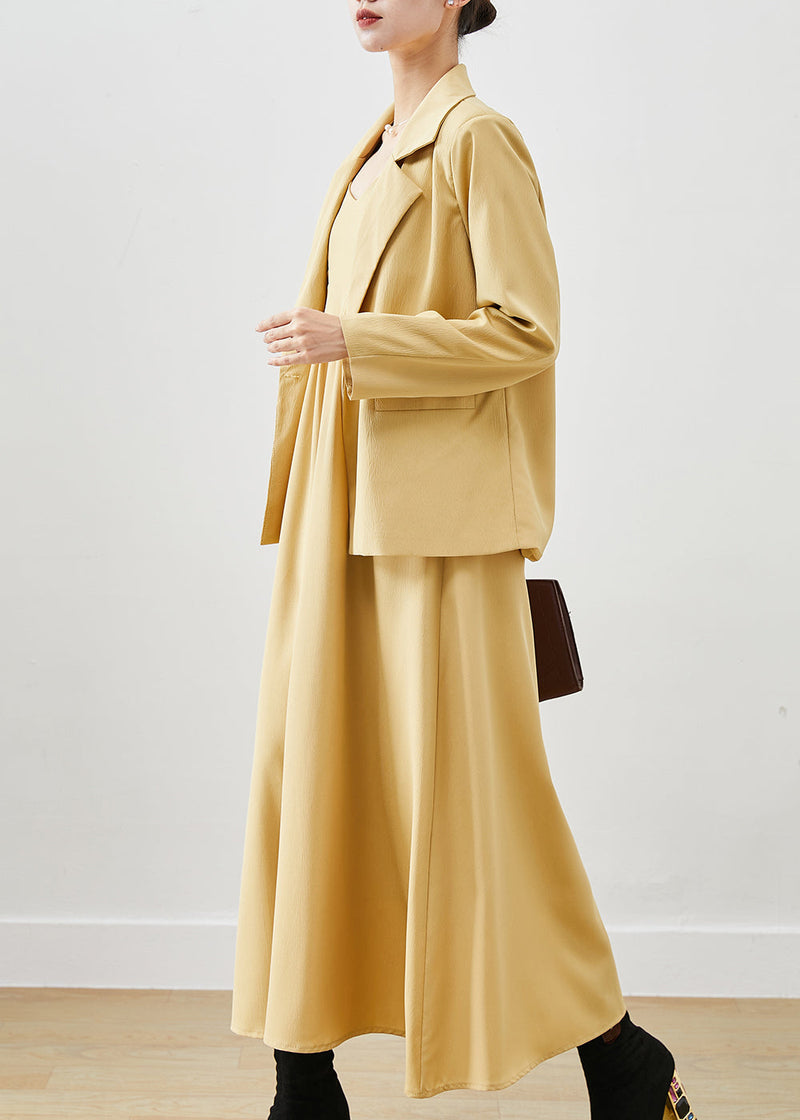 Khaki Oversized Print Cotton Two Piece Set Winter