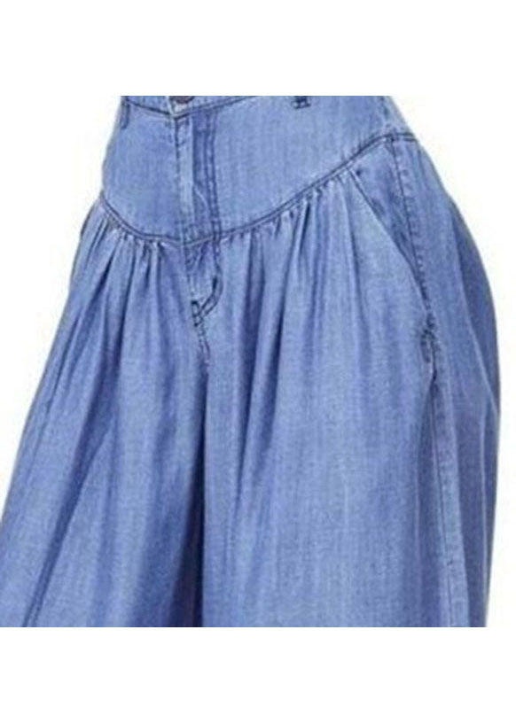 Blue Wide Leg Pants for