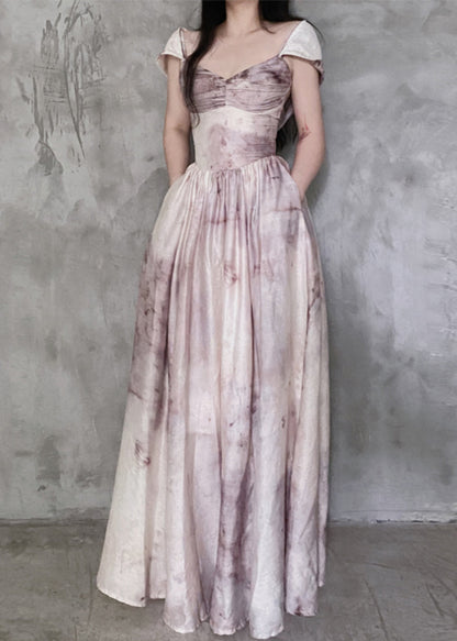 Hooded Removable Tie Dye Cotton Spaghetti Strap Dress Sleeveless