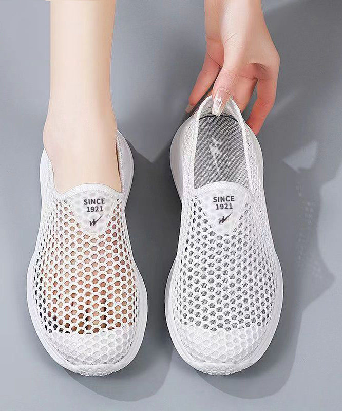 Seven Colors Soft Comfy Hollow Out Flats Shoes