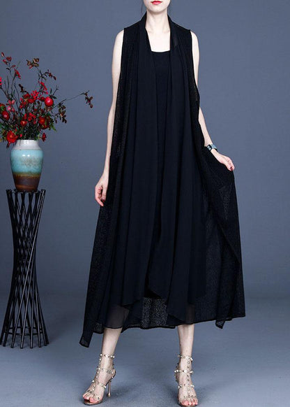 Boutique Red Asymmetrical Summer Maxi Waistcoat Sleeveless