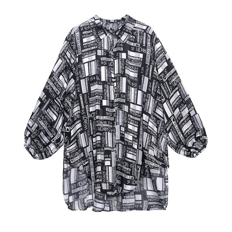 Graphic Button Long Sleeve Shirt
