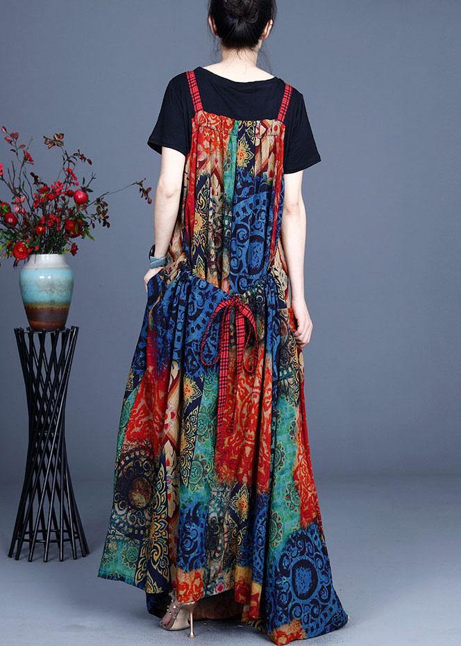 Summer Pleated and Irregular Suspender Skirt + T-shirt