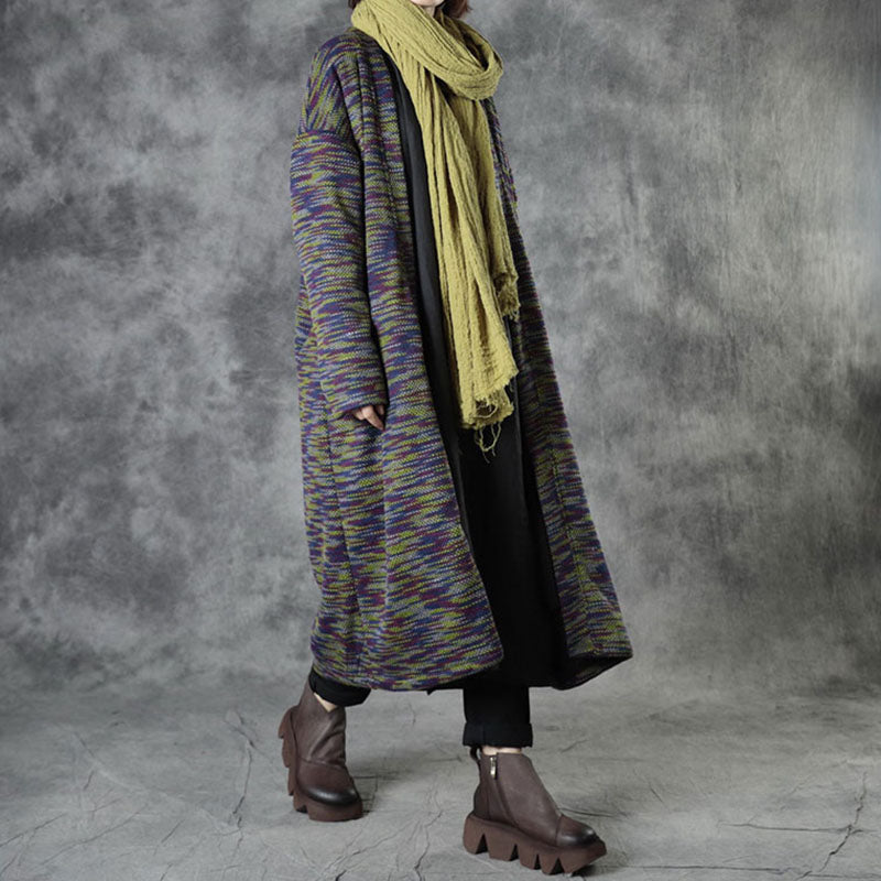 Knit Fall Cardigans Long Sleeve Coat