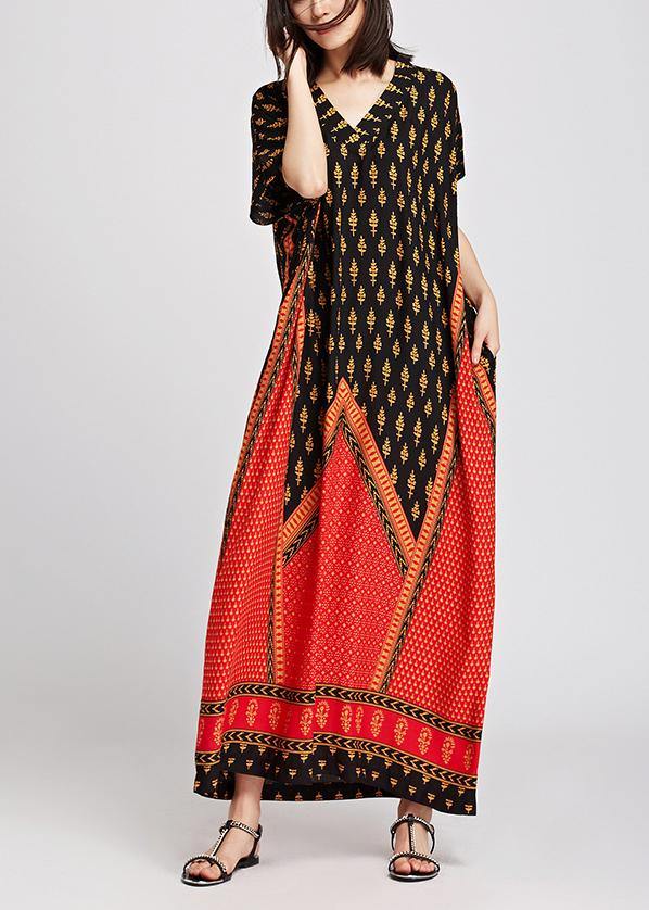 Luxy Print Maxi Dress Summer Caftan