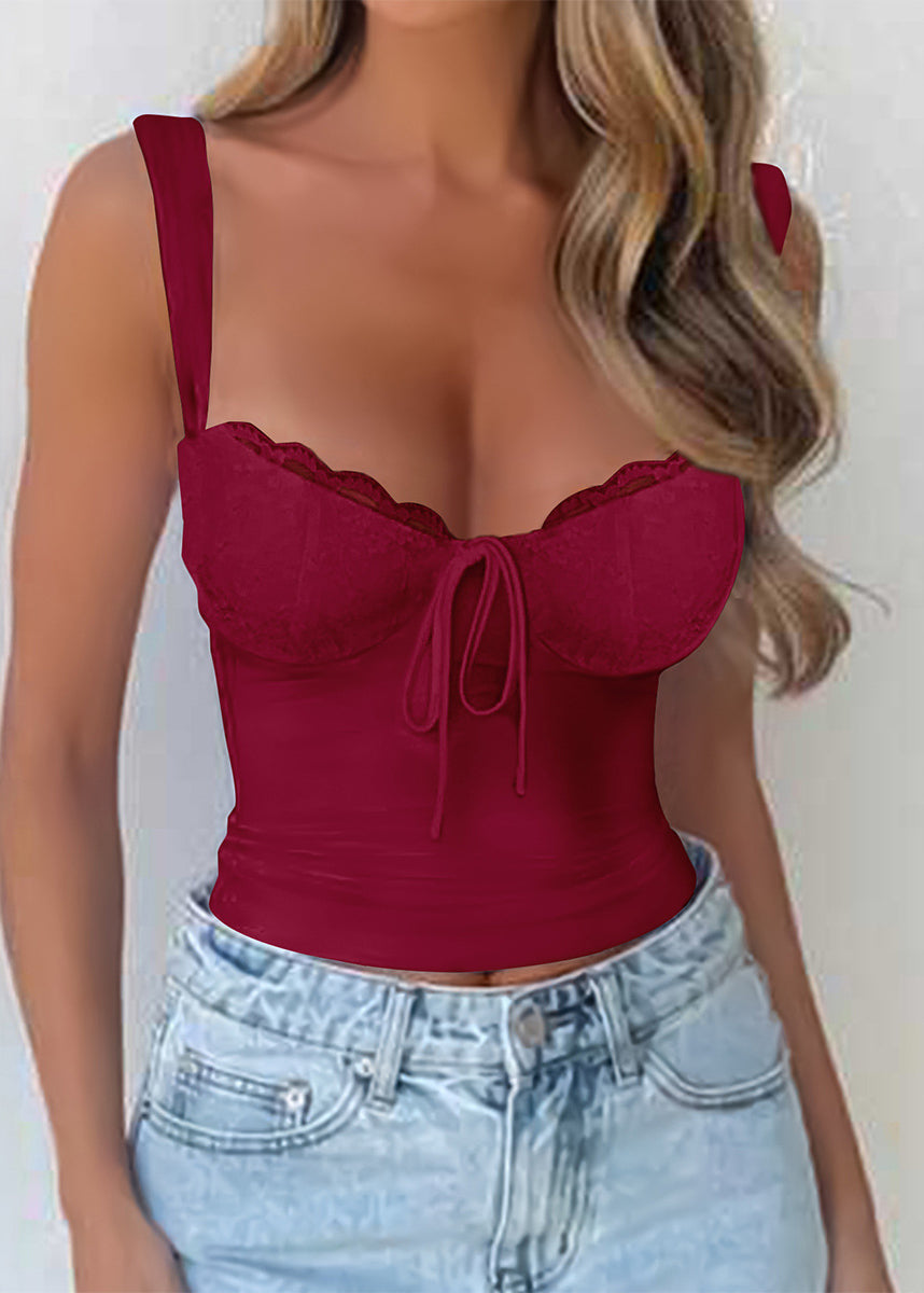 White Lace T-shirt Top for Summer