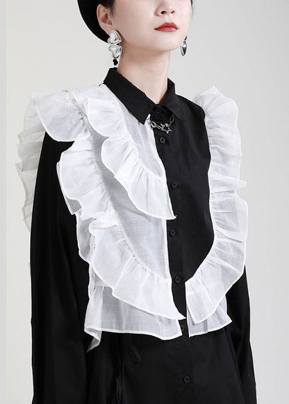 Royal Blue Ruffles Asymmetrical Shirt Dress-limited Stock