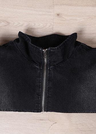 Style Pockets Fine Spring Black Coats