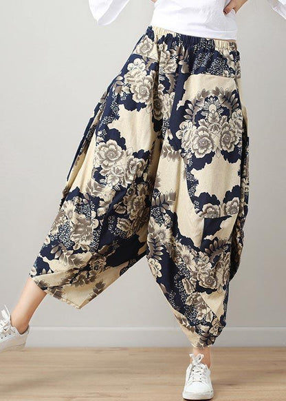 Pockets Wide Leg Cotton Linen Pants Summer