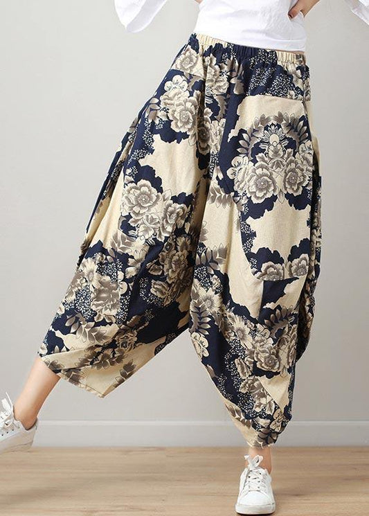 Pockets Wide Leg Cotton Linen Pants Summer