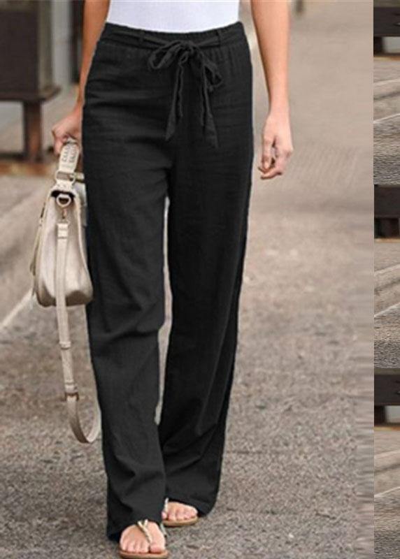 S-5xl Elastic Waist Wide Legs Long Pants Yoga Trousers