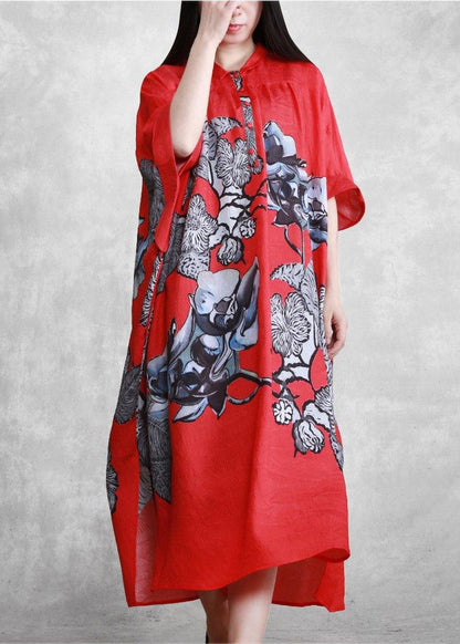 Organic Black Oversize Summer Maxi Dresses