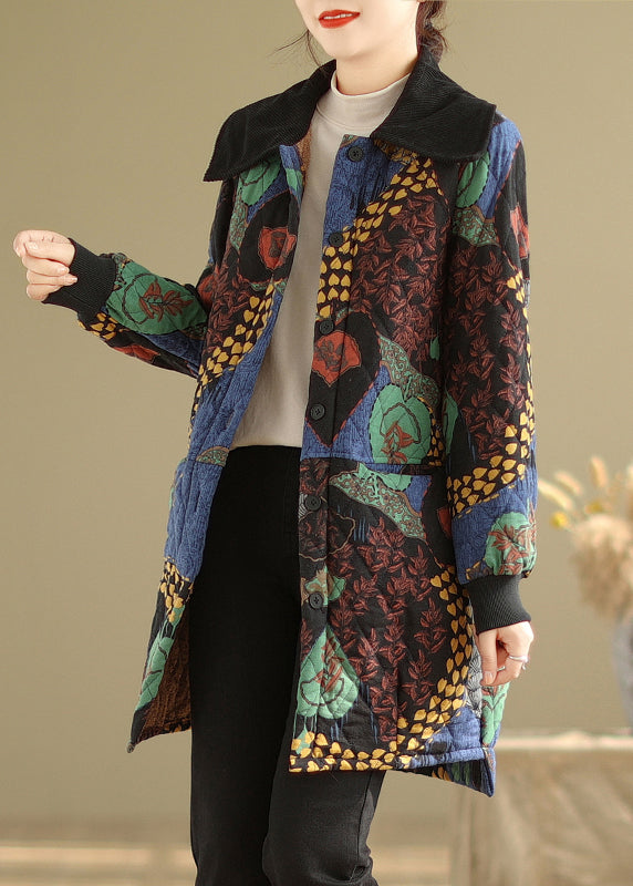 Pockets Thick Warm Fine Cotton Filled Coat Winter