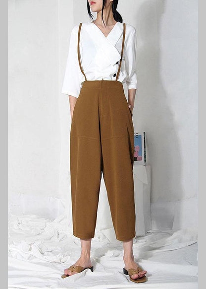 Art Brown High Waist Carpenter Pants Pants