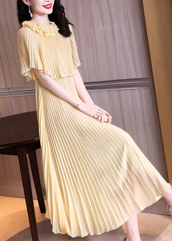 New Apricot False Two Pieces Set Dresses Summer