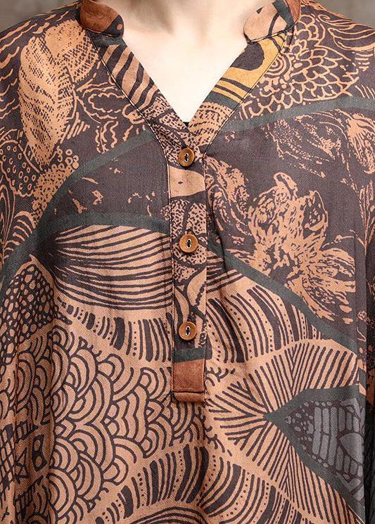 Silk Chiffon V Neck Asymmetric Summer Dresses Long Caftans