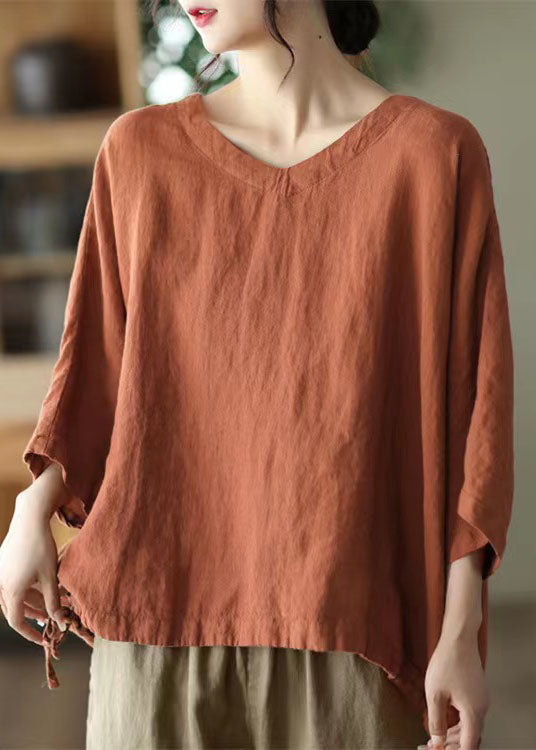Green O-neck Embroideried Cotton Blend Top Long Sleeve