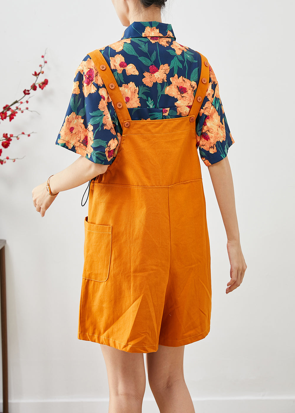 Oversized Print Cotton Two Pieces Set Fall