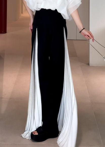 Summer New French Splicing Wide Leg Pants