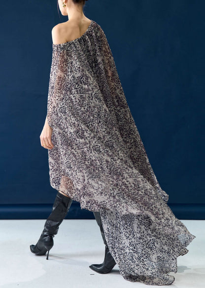 Print Low High Design Pockets Cotton Dresses Fall