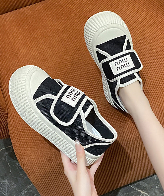 Comfy Beige Breathable Mesh Splicing Flats