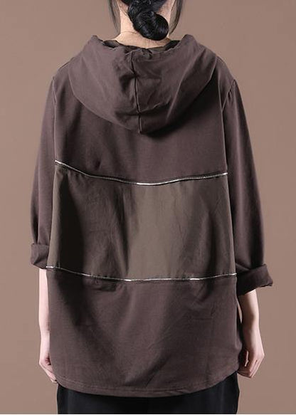 Club Chocolate Zippered Pullover