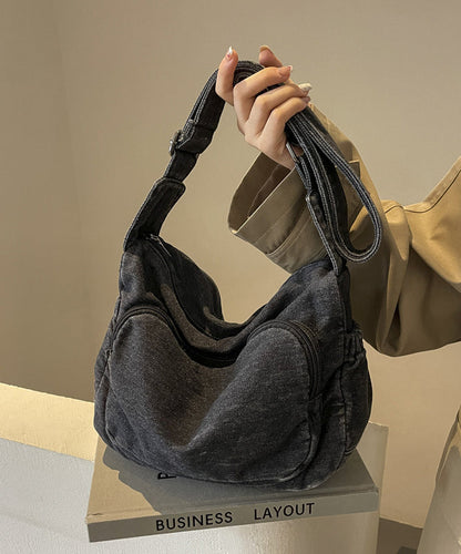 Light Blue Durable Denim Message Bag