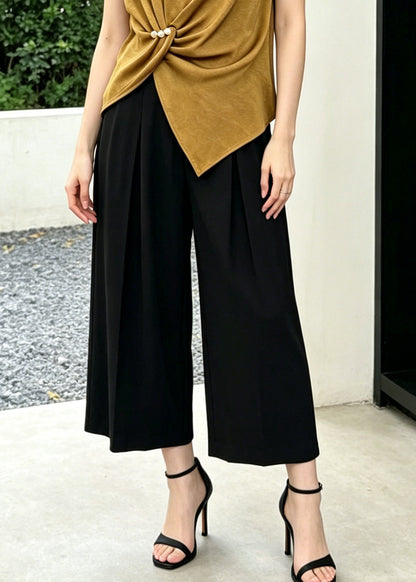 Khaki Asymmetrical Cotton Silk Two Piece Set Clothing Summer